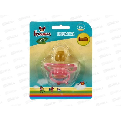 Пустышка силиконовая  с кольцом круглая 12+ арт 482-1 L