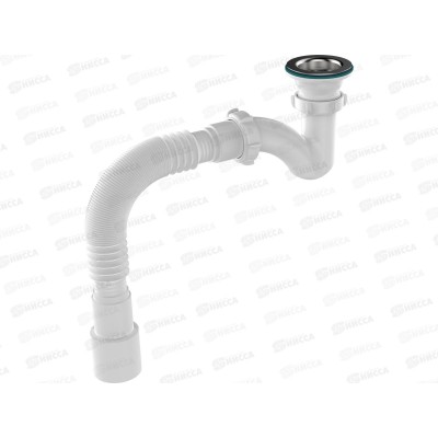 Сифон для душевого поддона узкий прямоточный 1 1/2*40 V144 *45