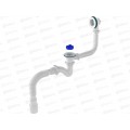 Сифон для ванны узкий прямоточный 1 1/2*40 с выпуском и перел V157 *30 Сифон для ванны узкий прямоточный 1 1/2*40 с выпуском и перел V157 *30