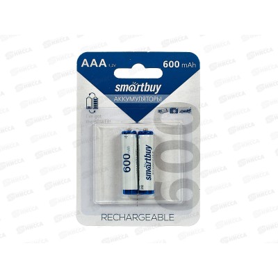 Батарейка Аккумулятор SmartBuy R3 AAA 600мАч, NiMH, 2BL, SBBR-3A02BL600 *2/24/240