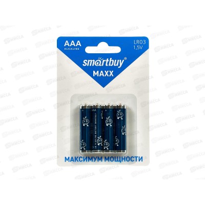 Батарейка SmartBuy LR03/4B MAXX  *48/480