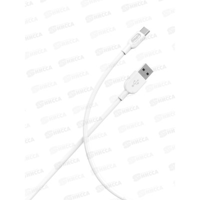 Кабель S01 Туре С д/зарядки, белый, 2.4А, 1м, Smartbuy iK-3112-S01w