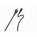 Кабель S33 MicroUSB д/зарядки,черный, 4А, 1м, Smartbuy (iK-12-S33b)