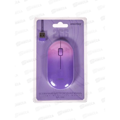 Мышь SmartBuy 266AG беспр фиолет градиент SBM-266AG-V *40