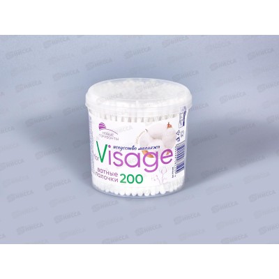 НОВЫЕ ГОРИЗОНТЫ ватные палочки &quotfor Visage&quot 200шт круг. уп. *48