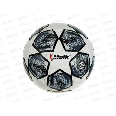 Мяч футбольный белый с серым, №4, 62см, 420, МБ-4792 *30 Мяч футбольный белый с серым, №4, 62см, 420, МБ-4792 *30