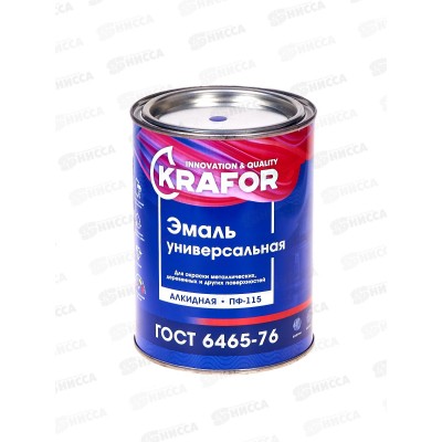 ЭМАЛЬ ПФ-115 светло-фиолетовая 0,8кг Крафор *6