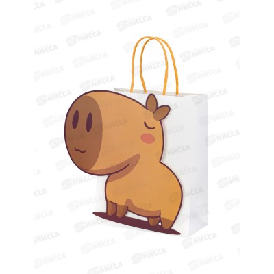 Пакет подарочный MI 22х16х8см Милая капибара, ППК-3727  *12