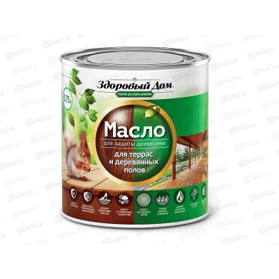 Здоровый Дом масло для террас и деревянных полов, 0.75л, серо-голубой *6/528 Здоровый Дом масло для террас и деревянных полов, 0.75л, серо-голубой *6/528