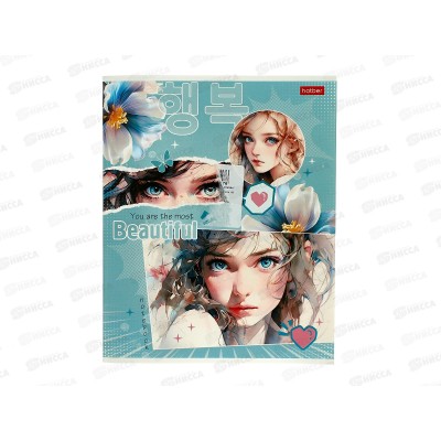 Тетрадь 80листов клетка  Hatber Очаровательные глазки,087117*7/70 Тетрадь 80листов клетка  Hatber Очаровательные глазки,087117*7/70