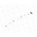Прядь для волос металл цветн фигурки стразы в асс №1107 Прядь для волос металл цветн фигурки стразы в асс №1107