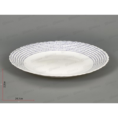 Тарелка подстановочная &quotАзуль&quot 24см опал стекло 818-016 г