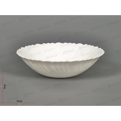 Салатник &quotБьянко плюс&quot опаловое стекло 19см  818-025 г