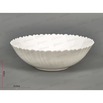 Салатник &quotБьянко плюс&quot опаловое стекло 23см  818-026 г