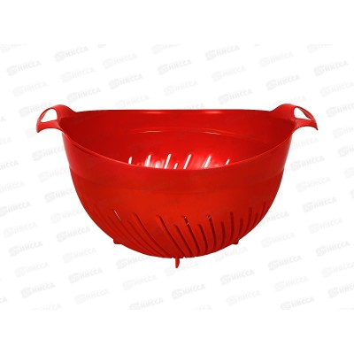 Дуршлаг 3,5л с ручкой красный *20 ИНТ Дуршлаг 3,5л с ручкой красный *20 ИНТ