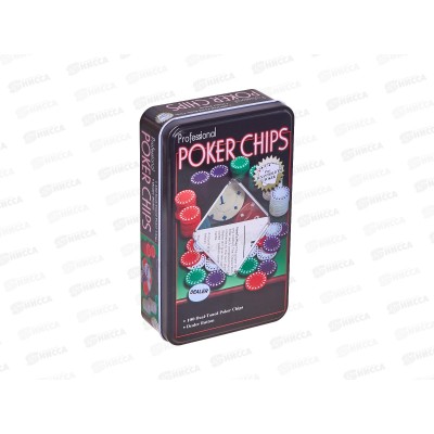 Набор для покера &quotPoker chips" 100 фишек с номиналом ИН-3727