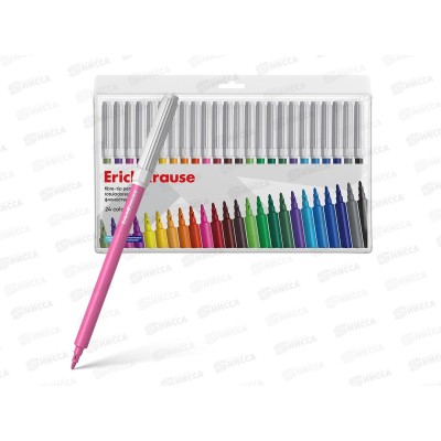 Фломастеры 24 цвета EK 61826*12/96 Фломастеры 24 цвета EK 61826*12/96