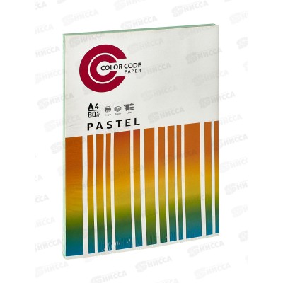 Бумага ксероксная P80 100л А4 Color Code паст зелен 473348 *20 Бумага ксероксная P80 100л А4 Color Code паст зелен 473348 *20