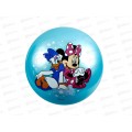 Мяч &quotИГРАЕМ ВМЕСТЕ&quot &quotМинни Маус&quot с наклейкой 23см AD-9(MOUSE)-2  *144
