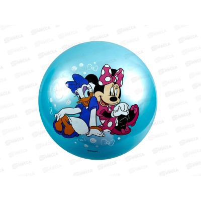 Мяч &quotИГРАЕМ ВМЕСТЕ&quot &quotМинни Маус&quot с наклейкой 23см AD-9(MOUSE)-2  *144