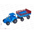 Трактор "Мастер"(синий) с прицепом №2 (в сеточке) 84781 *6 Трактор "Мастер"(синий) с прицепом №2 (в сеточке) 84781 *6