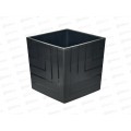 Горшок для цветов Квадро 13л Антрацит (с вкладкой) д.25 н.25 *3 Горшок для цветов Квадро 13л Антрацит (с вкладкой) д.25 н.25 *3