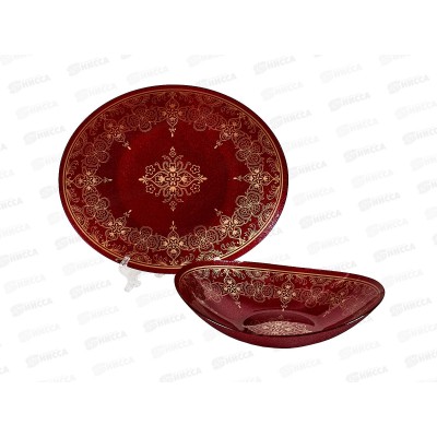 Набор из двух тарелок, 28,5*28,5 h 5,5см 30,5*30,5 h 1см, 7012/2008 Набор из двух тарелок, 28,5*28,5 h 5,5см 30,5*30,5 h 1см, 7012/2008