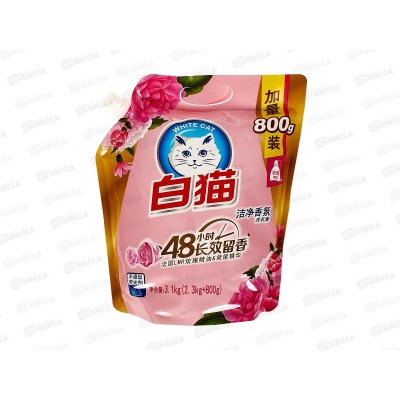 Whitecat Гель для стирки 2,3кг+800г Роза дой-пак *4 Whitecat Гель для стирки 2,3кг+800г Роза дой-пак *4