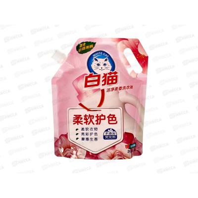 Whitecat Гель для стирки цветного белья 1кг дой-пак *12