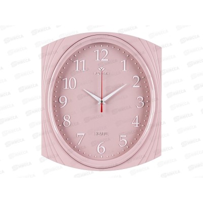 Часы настенные &quot21 Век&quot 2832-009 27,5*31,5см Классика Рубин розовый