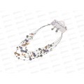 Набор бижутерии бусы п/жемчуг горн хрусталь 6 нитей+серьги №1426 Набор бижутерии бусы п/жемчуг горн хрусталь 6 нитей+серьги №1426