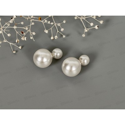 Серьги-гвоздики &quotПуссеты&quot п/жемчуг №436