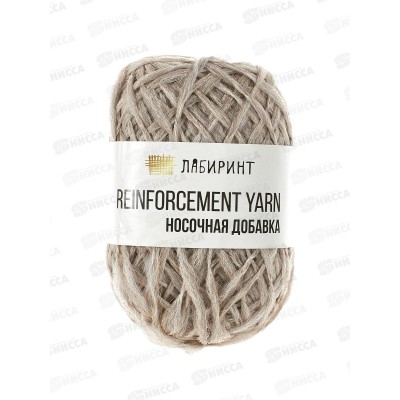 Пряжа Носочная добавка полиэфир 100% серо-бежевый