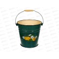 Ведро 12л без крышки декорированное С1124.зП зеленый рябчик *2 Ведро 12л без крышки декорированное С1124.зП зеленый рябчик *2