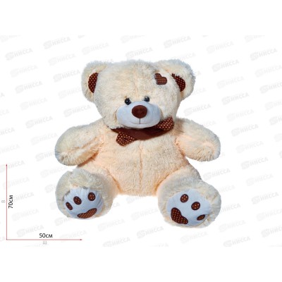 Медведь Тони с шарфом 70см, МТШ-70Ч Мила Медведь Тони с шарфом 70см, МТШ-70Ч Мила