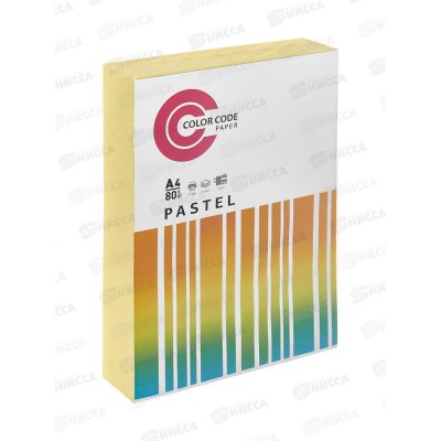 Бумага ксероксная P80 500л А4 Color Code паст желт 569668 Бумага ксероксная P80 500л А4 Color Code паст желт 569668