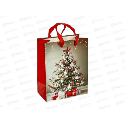 Пакет подарочный  Новый Год 18*23*9см, Новогодние асс МС-6832