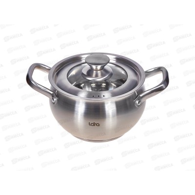 Кастрюля Токио 18х11,5см 3.1л, индукционное дно, крышка LR02-262 Кастрюля Токио 18х11,5см 3.1л, индукционное дно, крышка LR02-262