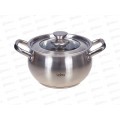 Кастрюля Токио 20х12,5см 4.1л, индукционное дно, крышка LR02-263