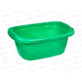 Таз  18л пластмассовый овальный зеленый *15    ИНТ