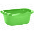 Таз  18л пластмассовый овальный салатовый *15    ИНТ
