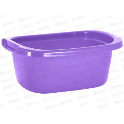 Таз  18л пластмассовый овальный фиолетовый *15    ИНТ