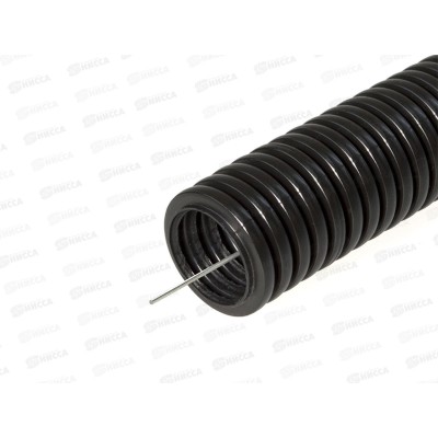 Труба гофрированная ПНД d32 с зондом (50м) AGIS Profile черная *50