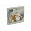 Салфетки 3сл 20л 33*33 Bouquet Home Праздн.натюрморт.золото 25119*12