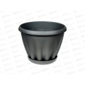 Горшок Знатный D225мм 3,9л с/подст Графит М303ГРАФ *16 Горшок Знатный D225мм 3,9л с/подст Графит М303ГРАФ *16
