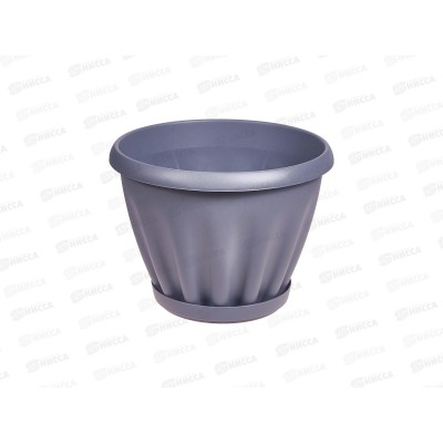 Горшок Знатный D270мм 6,7л с/подст Серый М304СЕР *15 Горшок Знатный D270мм 6,7л с/подст Серый М304СЕР *15