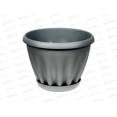 Горшок Знатный D320мм 11л с/подст Серый М305СЕР *12 Горшок Знатный D320мм 11л с/подст Серый М305СЕР *12