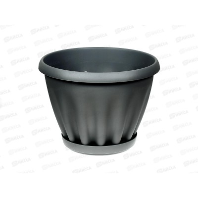 Горшок Знатный D320мм 11л с/подст Графит М305ГРАФ *12 Горшок Знатный D320мм 11л с/подст Графит М305ГРАФ *12