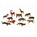 Животные в наборе (12шт) в пакете 16,5х20см, И-5632 Животные в наборе (12шт) в пакете 16,5х20см, И-5632