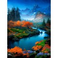 Алмазная мозаика (блест.) 30х40см Холодная осень, НД-2698 без подр.